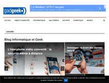 Tablet Screenshot of gadgeek.fr